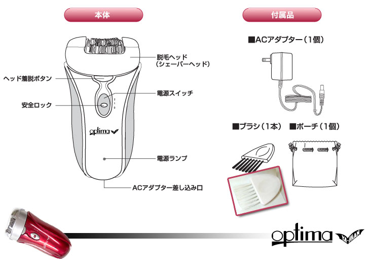 ヤーマン パーソナル脱毛器 オプティマ4 （optima 4） SH-14